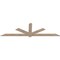 Ekena Millwork Kennewick Smooth Timber Gable Bracket, Douglas Fir, 108"W x 31 1/2"H x 1 1/2"D x 5 1/2"F, 7/12 Pitch GBW108X31X0206KEN00SDF - alternate 4